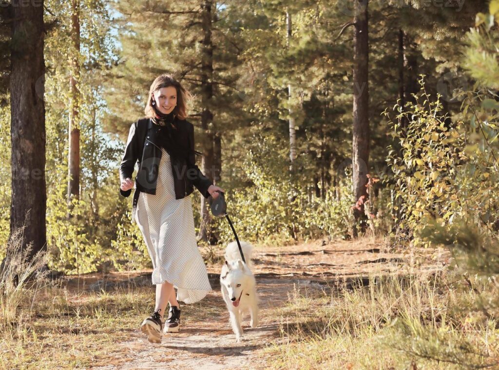 Yakutian Laika with their owner